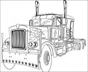Printable transformers truck  coloring pages